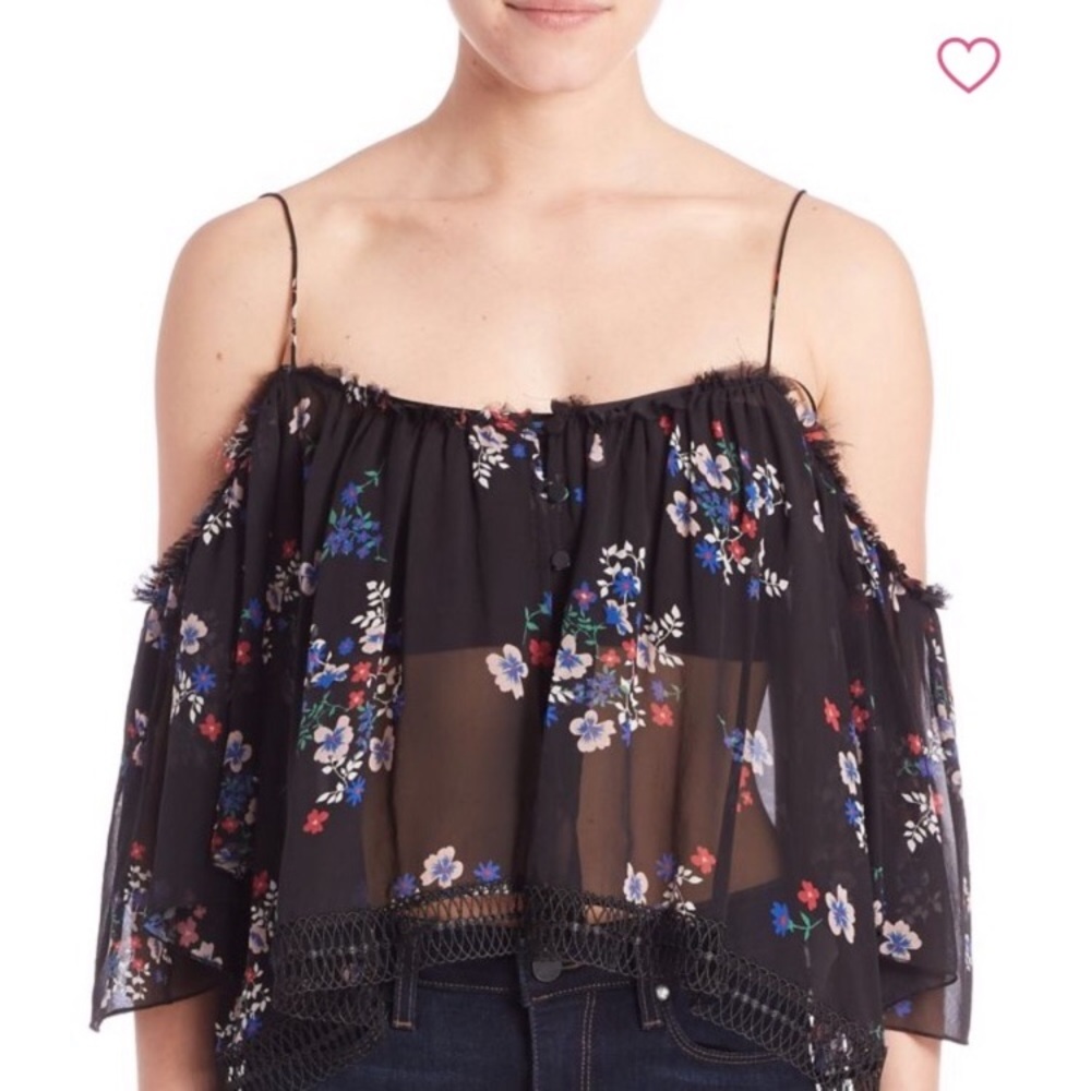 NWT NICHOLAS Posie Shoulderless Top Size 6